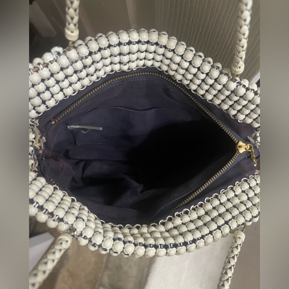 Vintage Whiting & Davis Ivory Alumesh 1940’s Handbag. - Picture 10 of 11